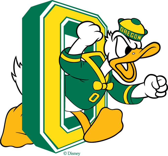 Oregon Ducks 1974-1993 Primary Logo iron on paper